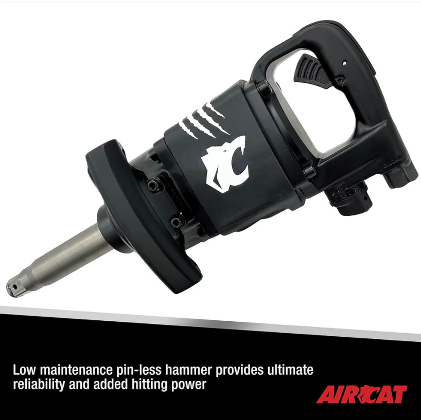 AirCat 1992-A " Straight Impact Wrench With 6" Extended Anvil - Image 4