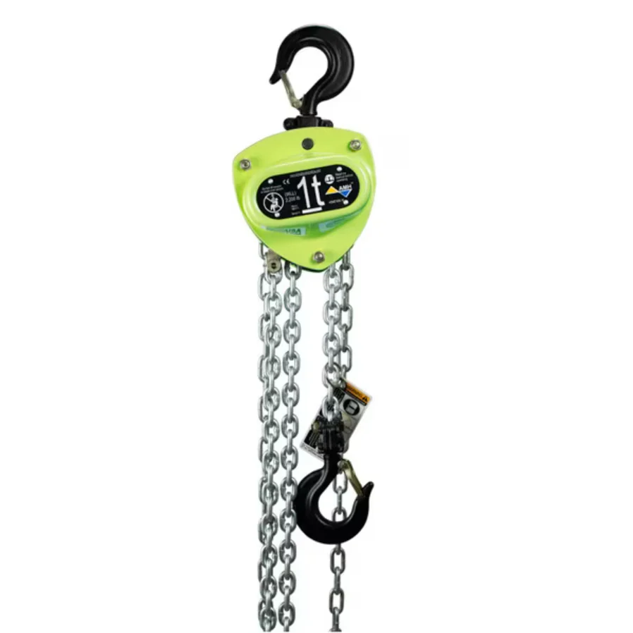 All Material Handling MA010-10-08U Manual Hand Chain Hoist, 1.0 Ton, 10' Lift, 8' Drop