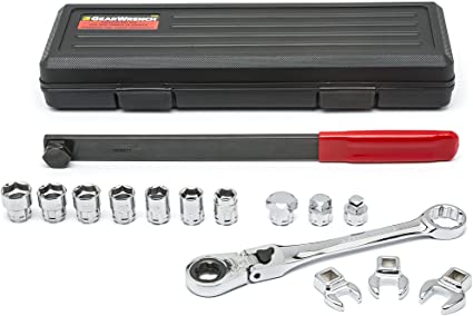 GearWrench 89000 Serpentine Belt Tool Set with Locking Flex Head Ratcheting Wrench - 15 Pc. - Image 3