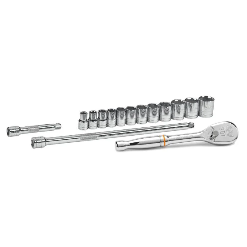 GearWrench 80706 - 15 Piece 1/2" Drive 6 Point Standard SAE Mechanics Tool Set - Image 2
