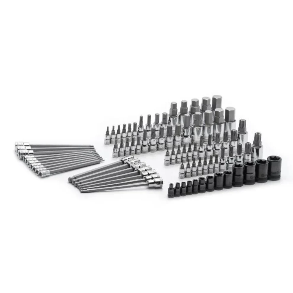 GearWrench 80742 - 84pc. 1/4", 3/8" & 1/2" Drive Hex/Ball End Hex/Tamper Proof Torx®/External Torx®/Torx® SAE/Metric Bit Set - Image 3