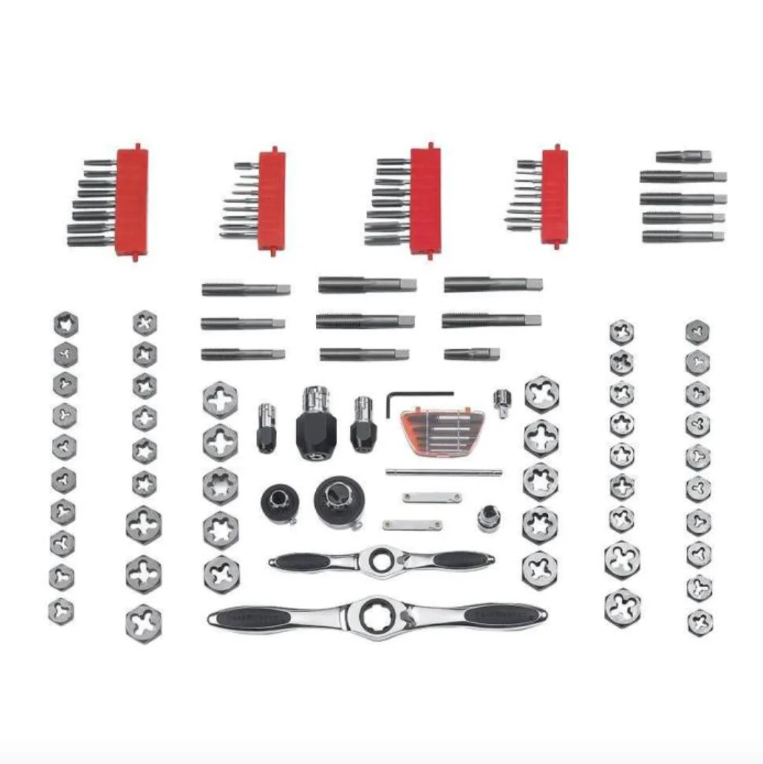 GearWrench 82812 - 114 Piece SAE/Metric Ratcheting Tap and Die Set - Image 2