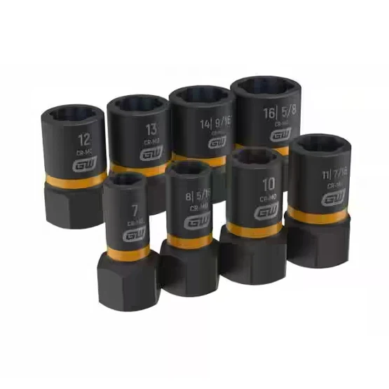 GearWrench 84782 - 8 Piece 1/4" & 3/8" Drive Bolt Biterâ„¢ Impact Extraction Socket Set