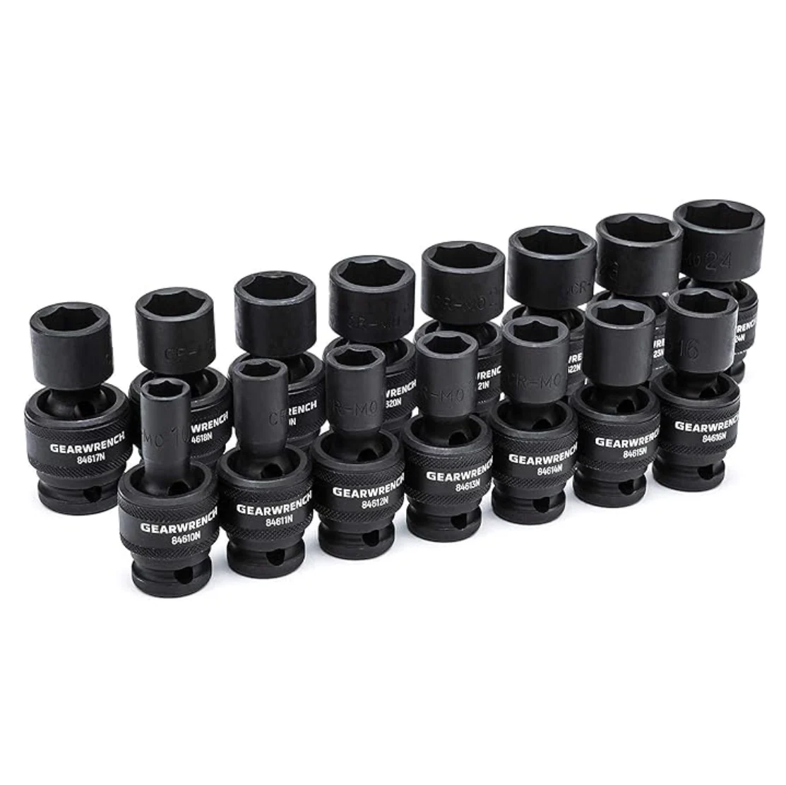 GearWrench 84939N 15 Piece 1/2" Drive 6 Point Standard Universal Impact Metric Socket Set - Image 3