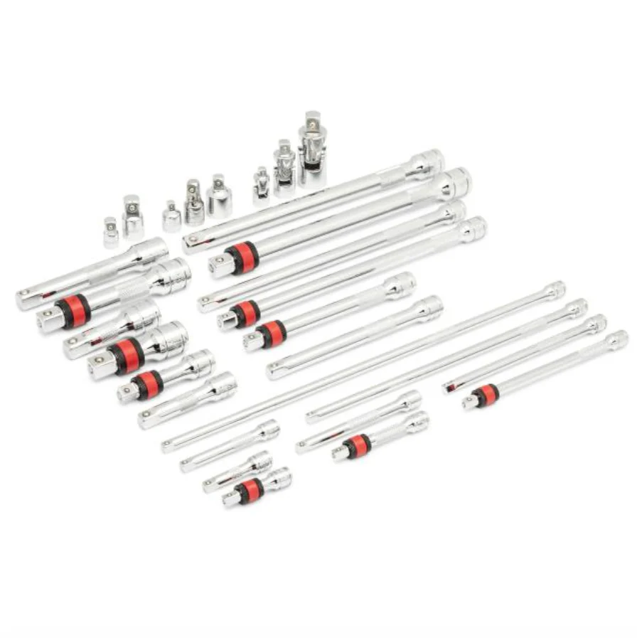 GearWrench 86523- 29 Piece 1/4", 3/8", 1/2" Drive Master Chrome Drive Tool Accessories Set with Foam Storage Tray - Image 4