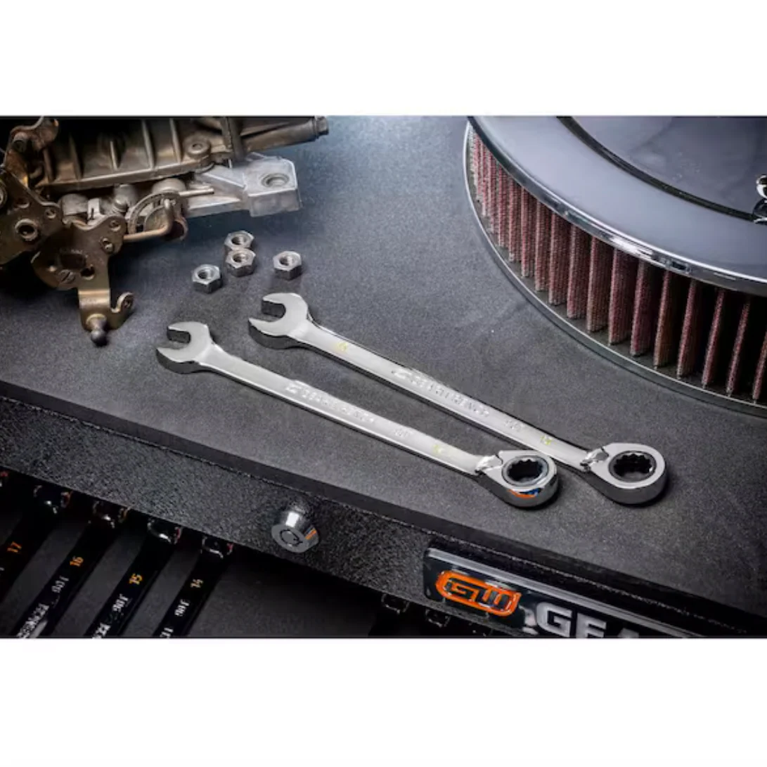 GearWrench 86629 - 16 Piece 90-Tooth 12 Point Metric Reversible Ratcheting Wrench Set - Image 4