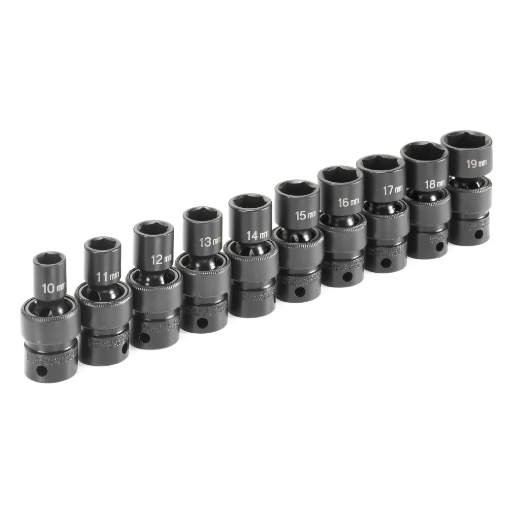 Grey Pneumatic 1210UM 3/8'' Drive Standard Length Universal Socket Set - Image 2