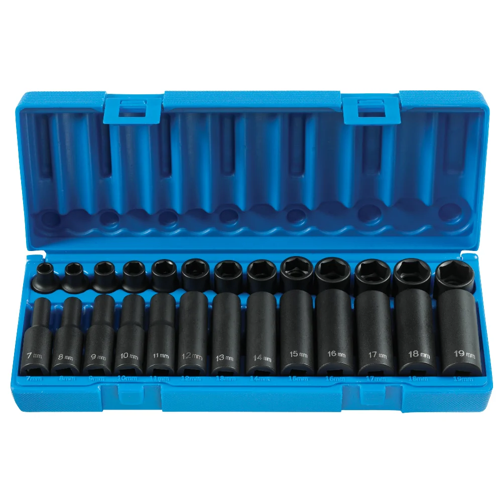 Grey Pneumatic 1226M 3/8" Drive Standard and Deep Length Master Set -  26PC