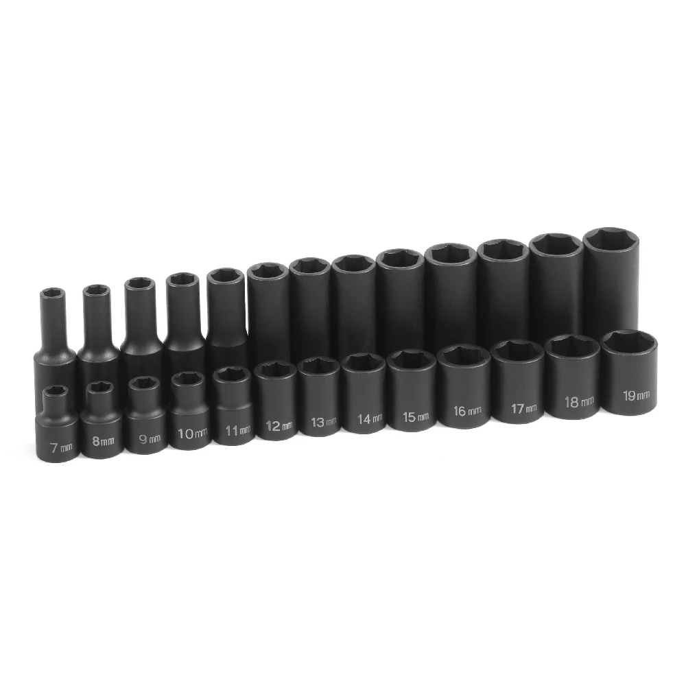 Grey Pneumatic 1226M 3/8" Drive Standard and Deep Length Master Set -  26PC - Image 2