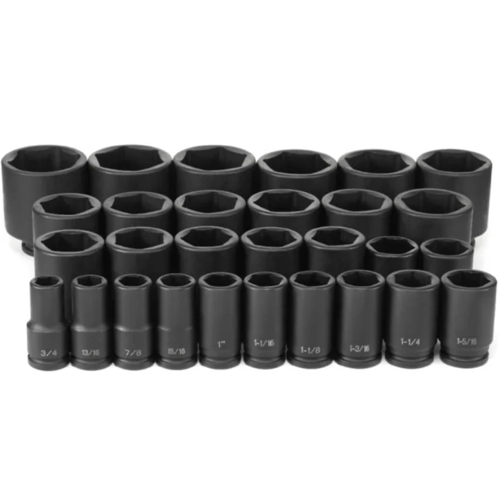 Grey Pneumatic 8029D 3/4" Drive 29-Piece Deep Fractional Master Socket Set - Image 2