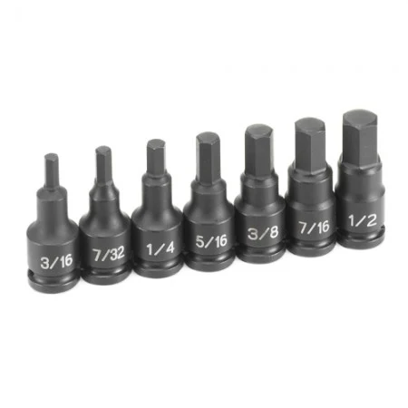 Grey Pneumatic 1297H 3/8" 7-Piece Hex Driver Socket Set - Image 2
