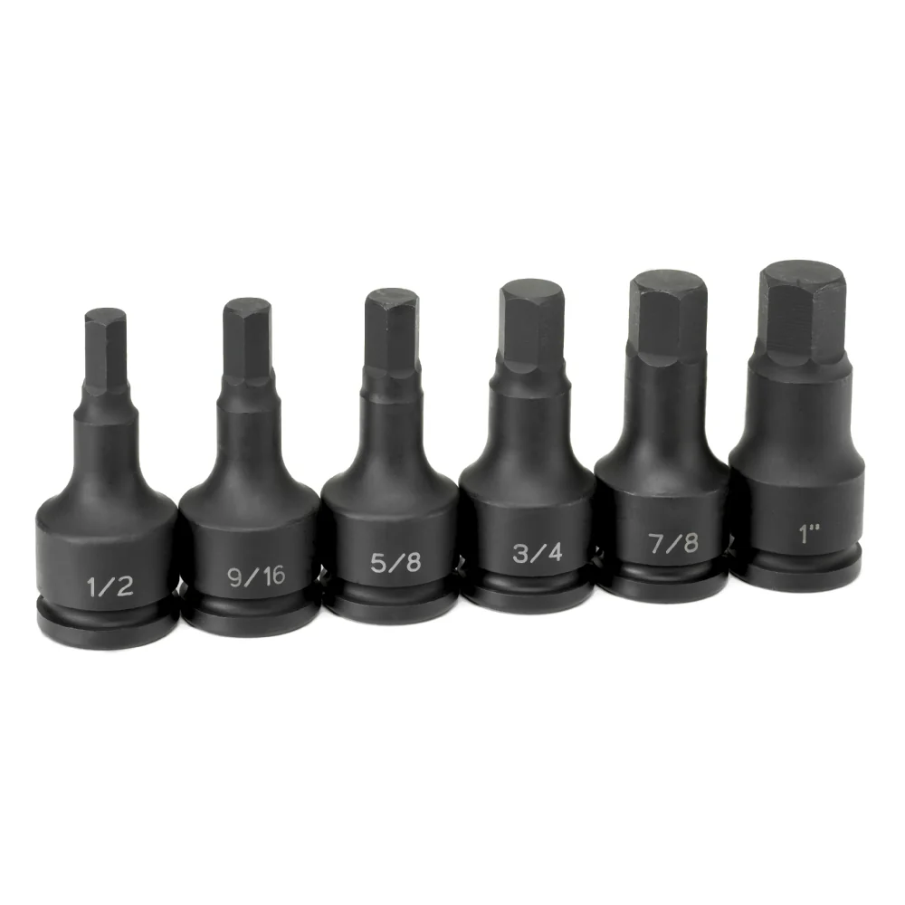 Grey Pneumatic 8096H - 3/4" Drive 6 Piece Impact Hex Driver Set - Image 2