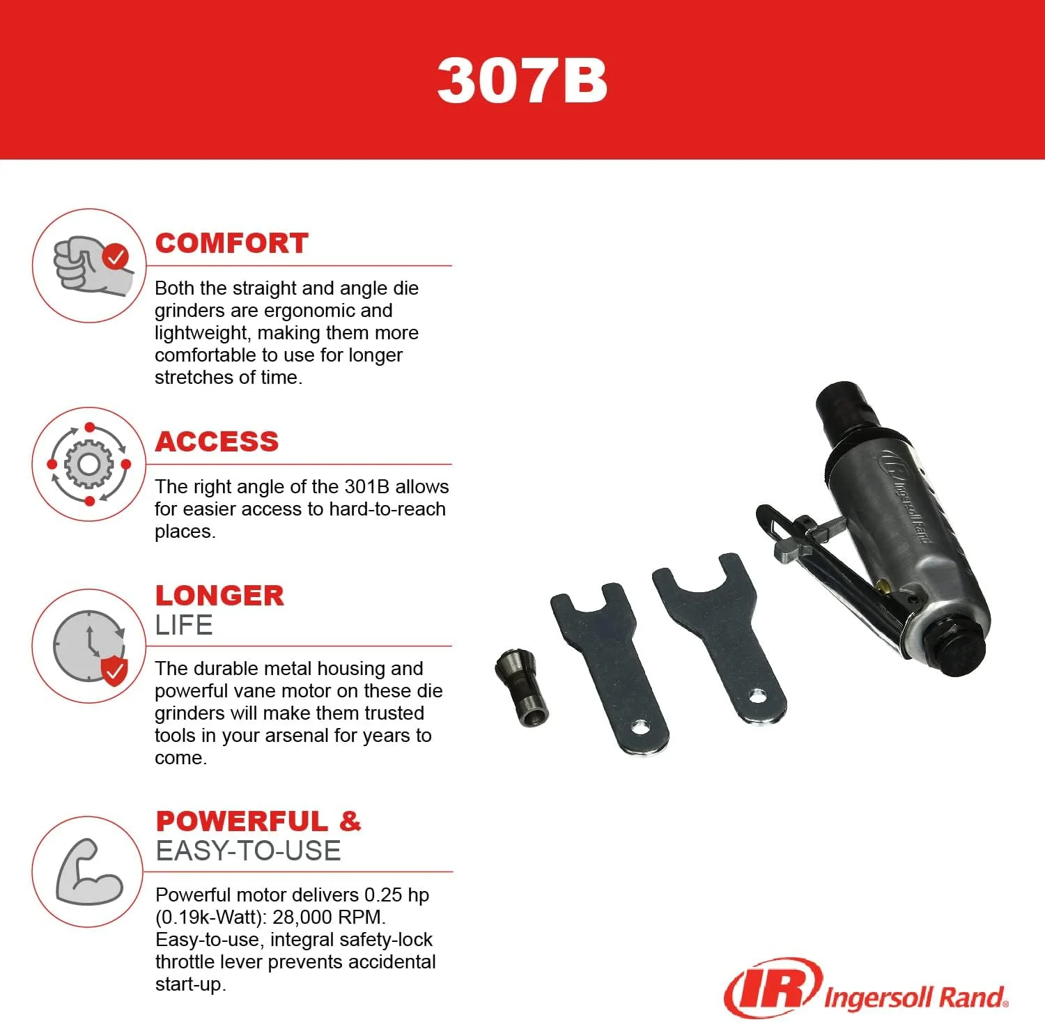 Ingersoll Rand 307B Air Die Grinder - Image 4