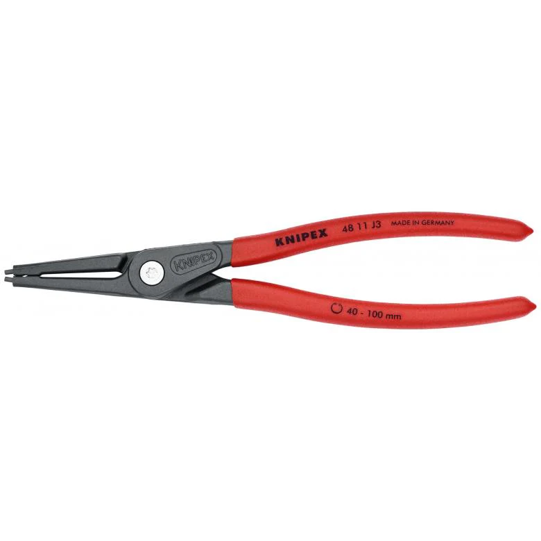 Knipex 4811J3SBA Precision Snap Ring Pliers: 9" Internal