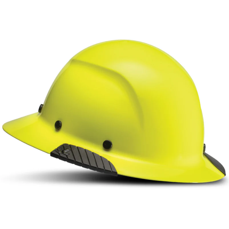 LIFT Safety HDF-18HV DAX Full Brim Hard Hat - Ratchet Suspension - Hi-Viz Yellow/Lime