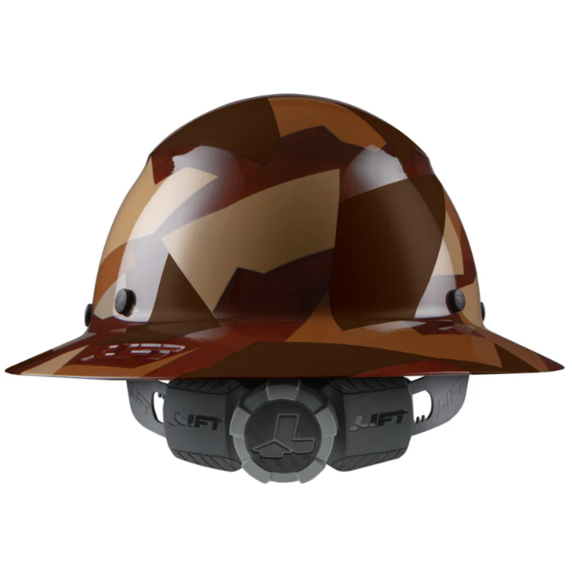 LIFT Safety HDF50-20CD DAX Fifty 50 Full Brim Hard Hat - Ratchet Suspension - Desert Camo Gloss - Image 3