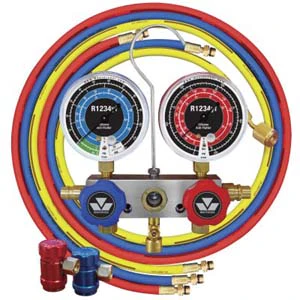 Mastercool 83272 R1234yf Aluminum Manifold Gauge set w/ 72" Hoses and R1234yf Couplers