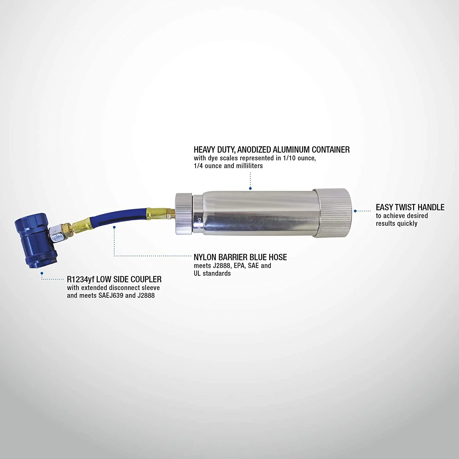 Mastercool 53123-YF Refillable R1234yf Dye/Oil Injector - Without Dye/Oil - Image 2