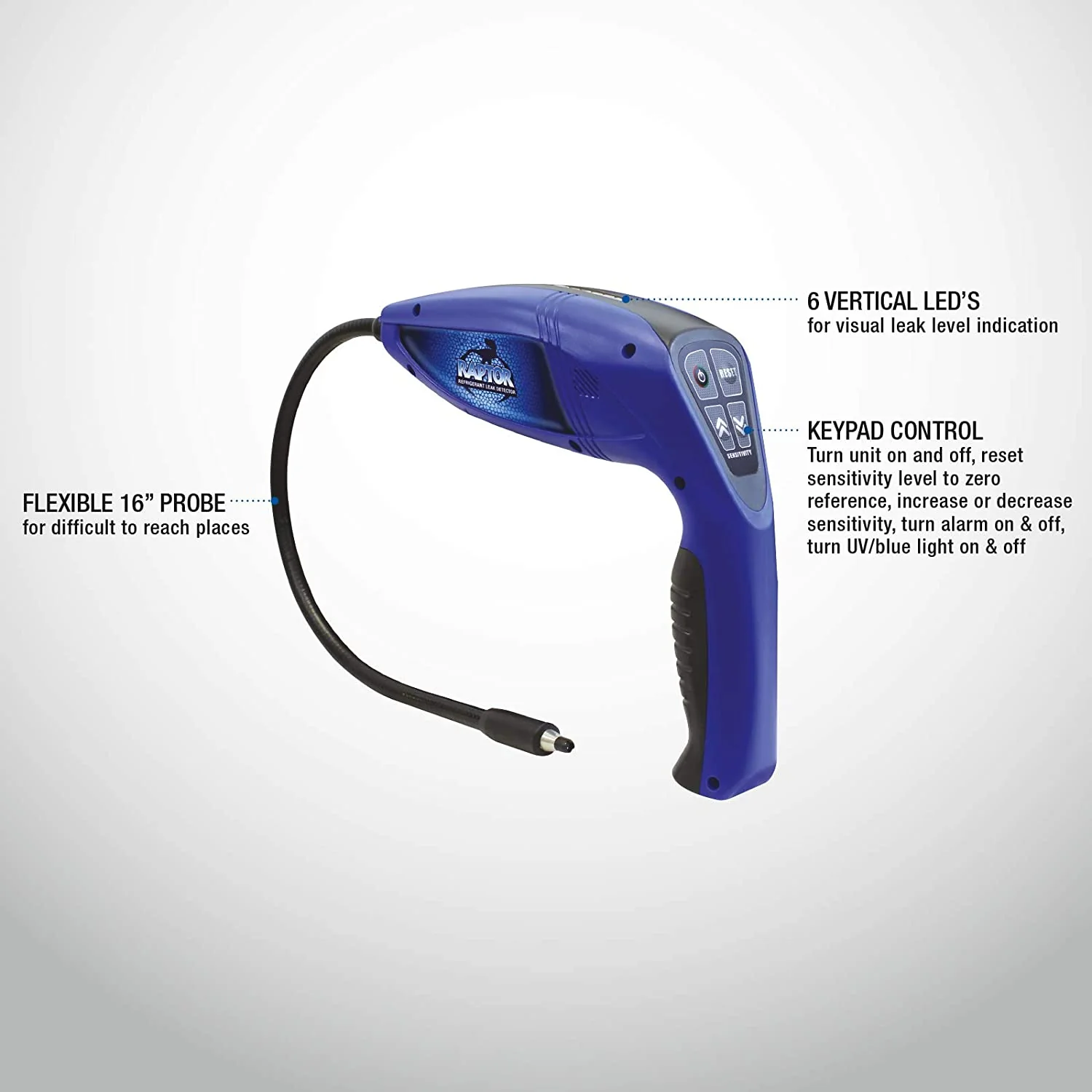 Mastercool 56100 "Raptor" Electronic Refrigerant Leak Detector - Image 2