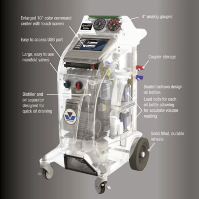 Mastercool COMMANDER2100 (110V) Fully Automatic R134a R/R/R Machine - Image 2