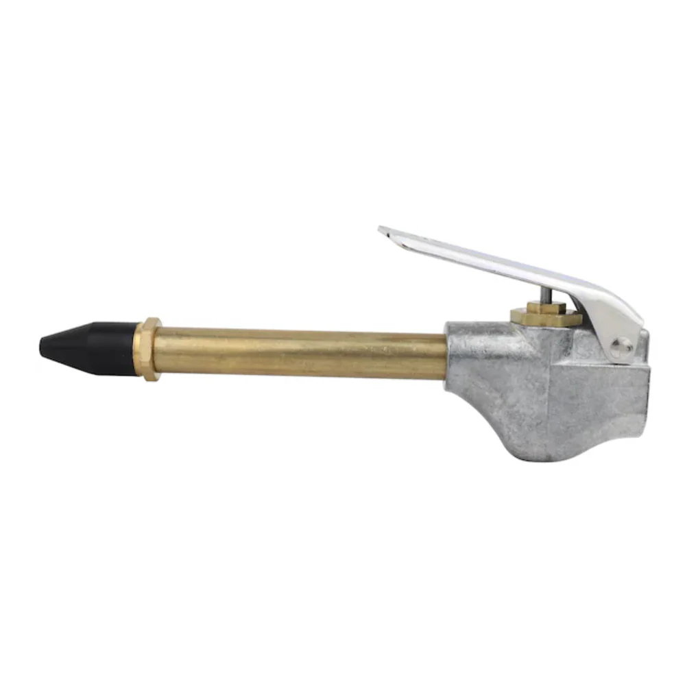 Milton S153 Lever-Style Grip Industrial Air Blow Gun with Rubber Tip, 1/4" NPT, 153