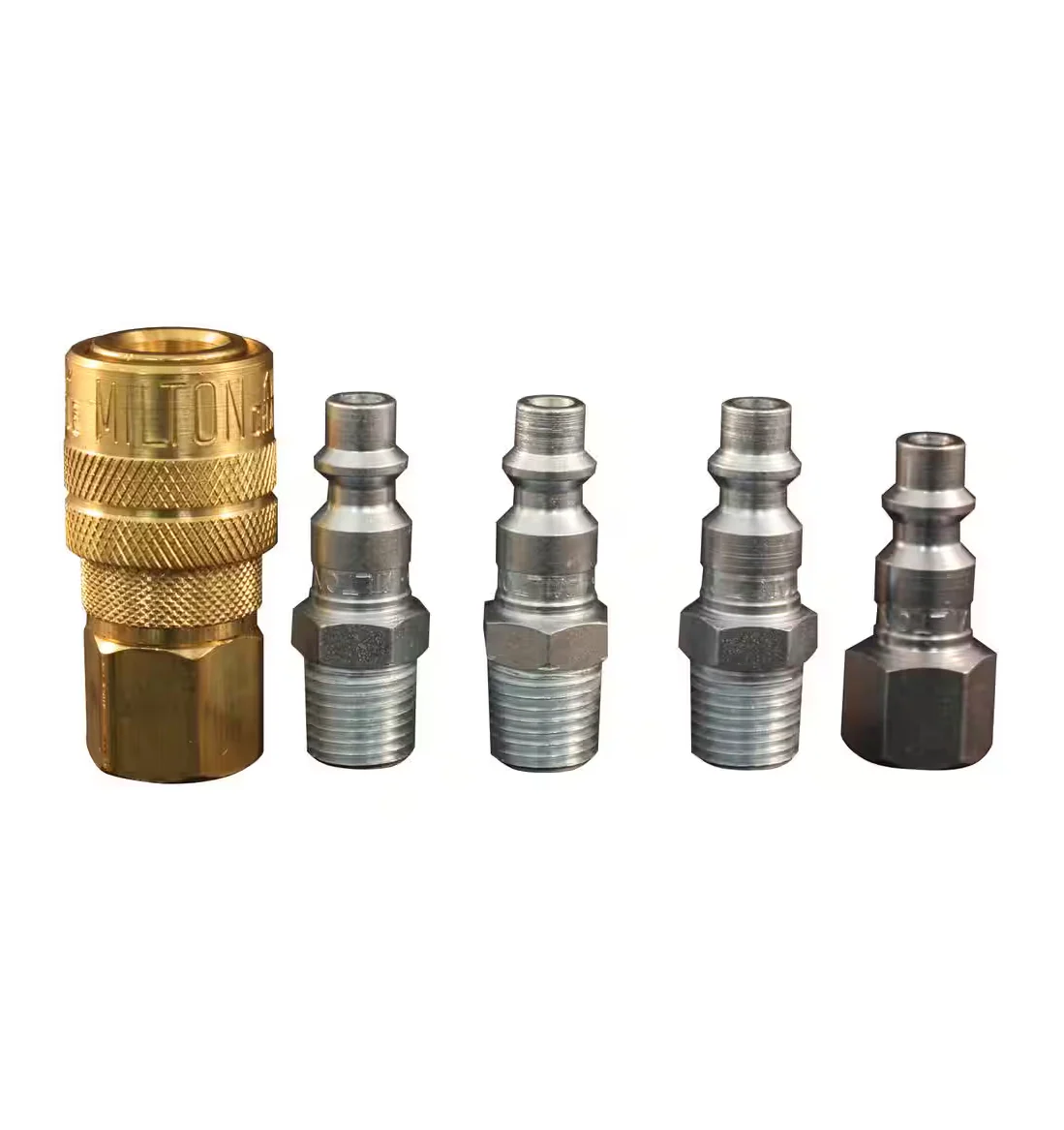 Milton S211 Coupler and Plug 5pc Kit for Air Tools, M-STYLE®, 1/4" NPT