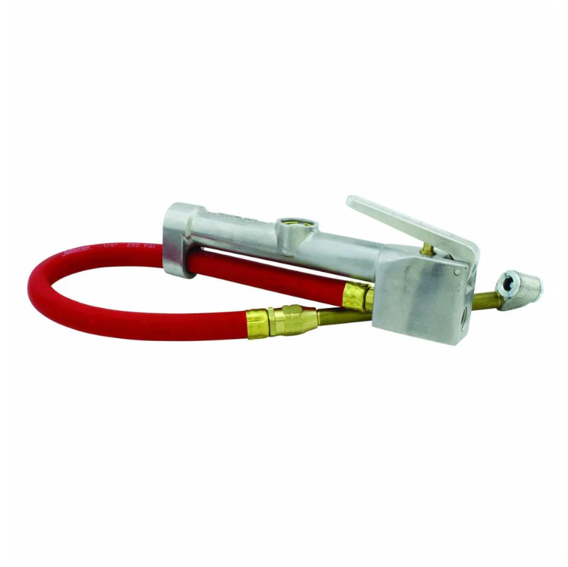 Milton S506 Dual Head Chuck Tire Inflator Gauge - 15" Hose - Image 2