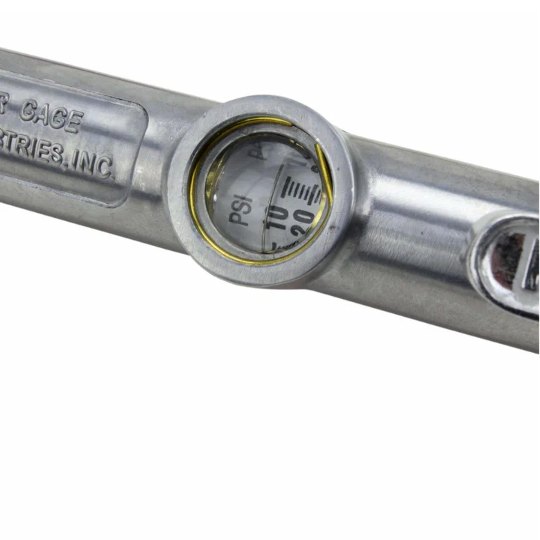 Milton S506 Dual Head Chuck Tire Inflator Gauge - 15" Hose - Image 3