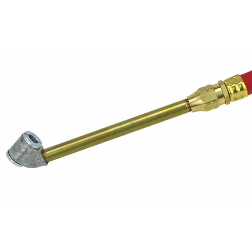 Milton S506 Dual Head Chuck Tire Inflator Gauge - 15" Hose - Image 4