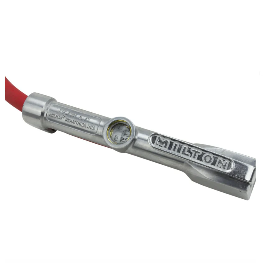 Milton S516 Tire Inflator Gauge with Dual Head Straight Foot Air Chuck - Image 6