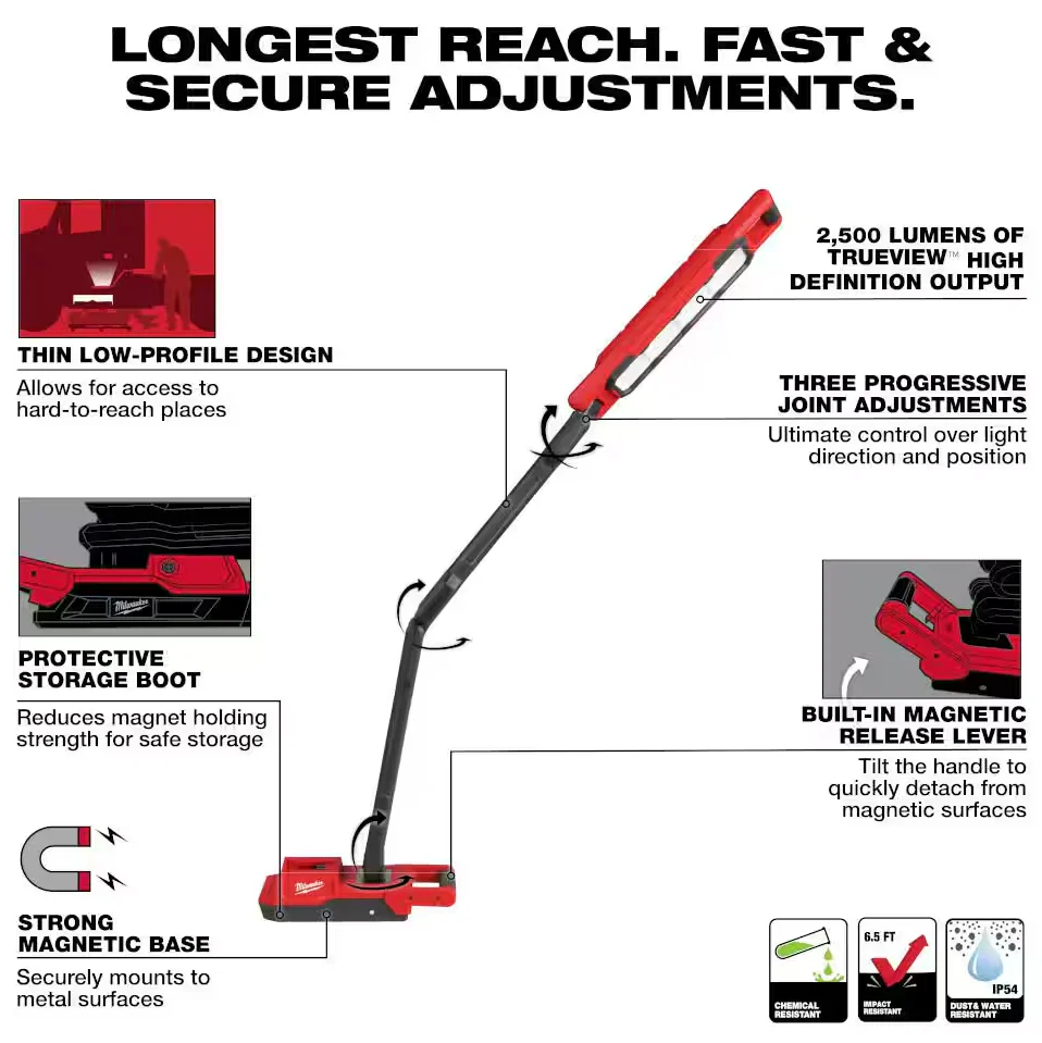 Milwaukee 2129-20 M18™ Magnetic Extendable Boom Light, - Image 5
