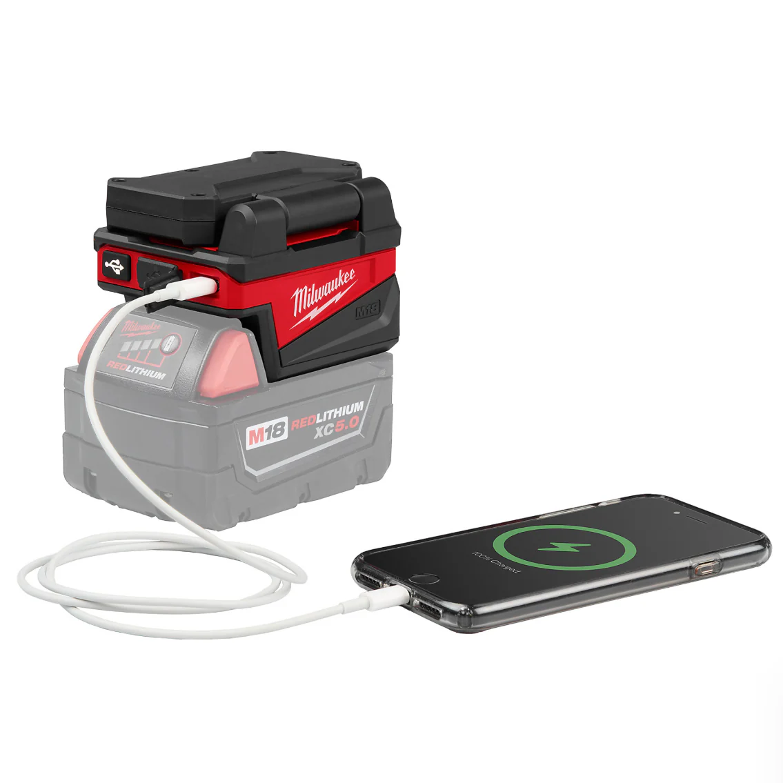 Milwaukee 2359-20 M18™ ROVER™ Compact Folding Flood Light w/ USB Charging (Tool Only) - Image 4