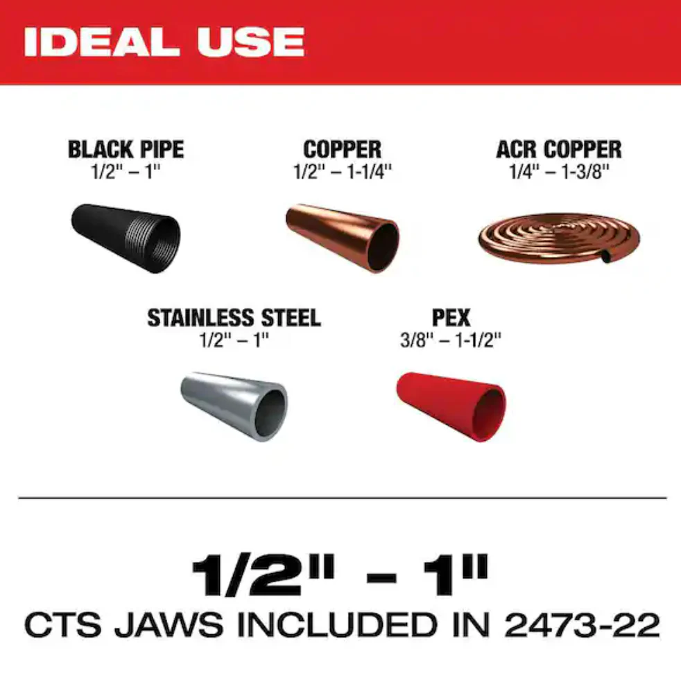 Milwaukee 2473-22 M12™ FORCE LOGIC™ Press Tool Kit with Jaws - Image 4