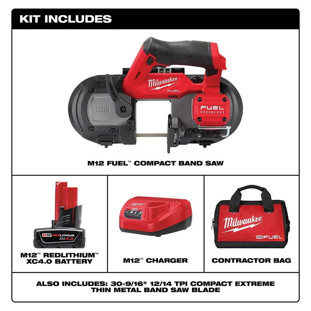 Milwaukee 2529-21XC M12 FUEL Compact Band Saw Kit - Image 2