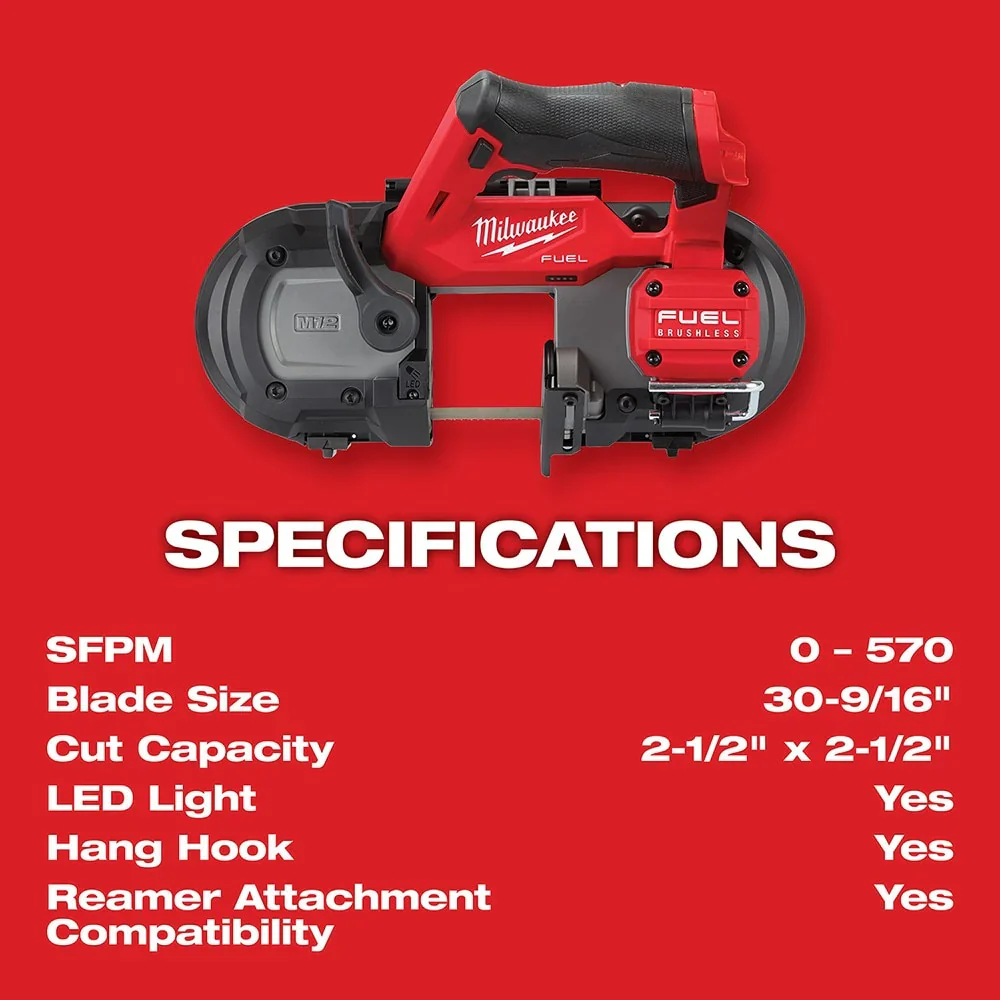 Milwaukee 2529-21XC M12 FUEL Compact Band Saw Kit - Image 9