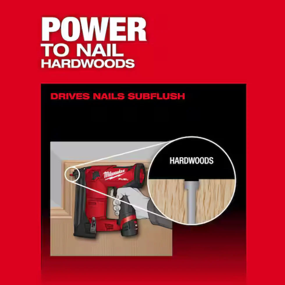 Milwaukee 2541-20 M12 FUEL™ 18 Gauge Compact Brad Nailer (Tool Only) - Image 6
