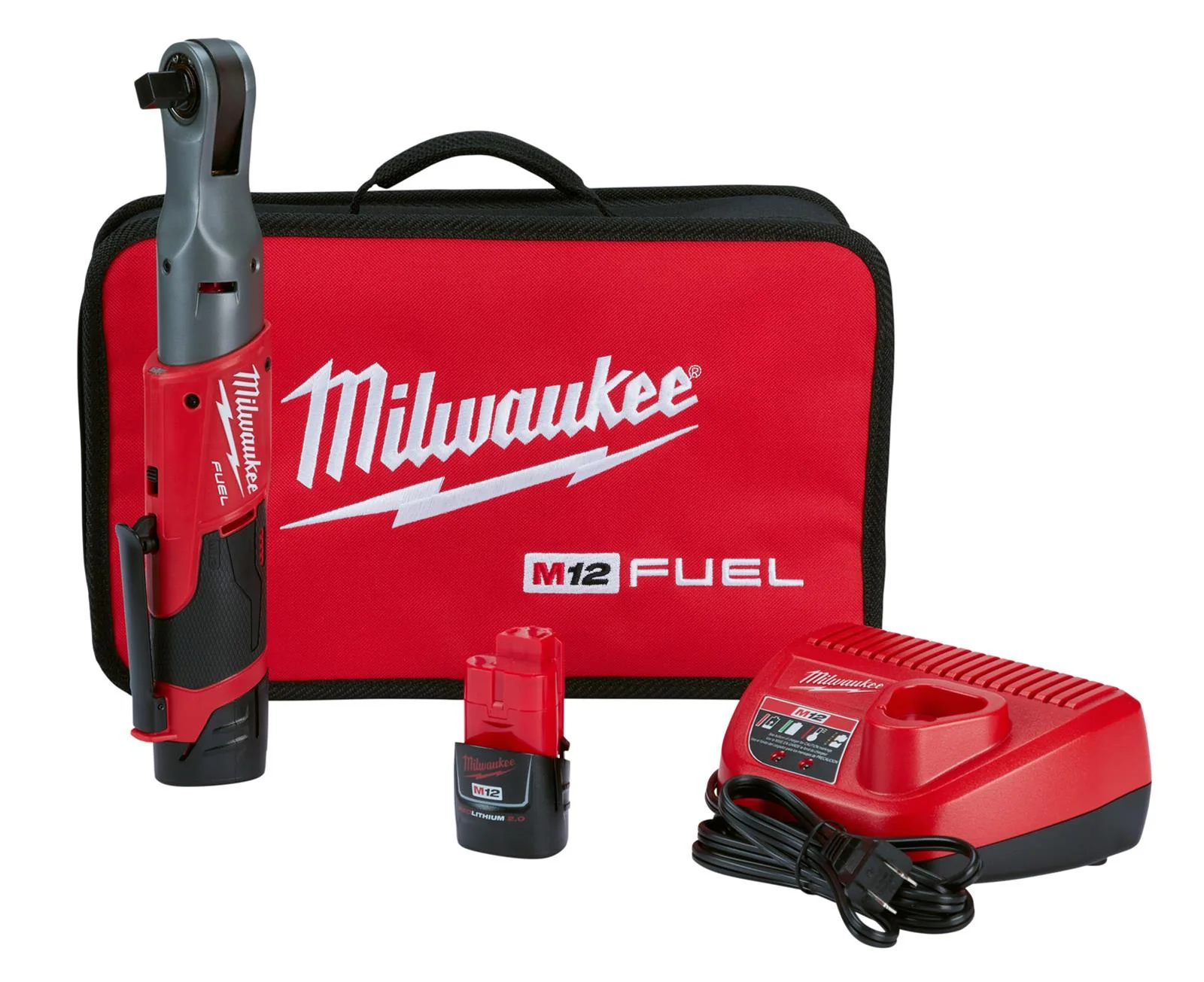Milwaukee 2558-22 M12™ FUEL™ 1/2" Ratchet Kit - Image 2