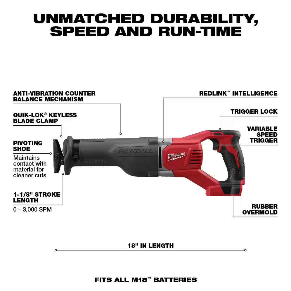 Milwaukee 2696-24 M18™ Cordless 4-Tool Combo Kit - Image 4