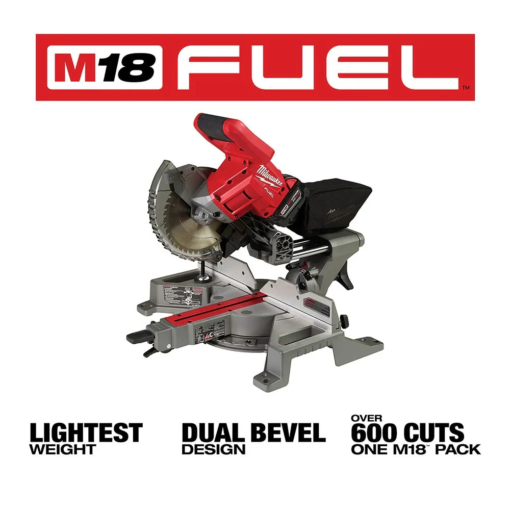 Milwaukee 2733-21 M18 FUEL 7-1/4" Dual Bevel Sliding Compound Miter Saw Kit - Image 3