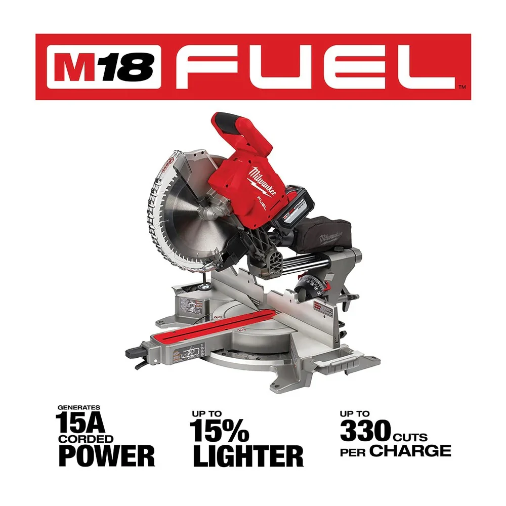 Milwaukee 2739-21HD M18 FUEL 12" Dual Bevel Sliding Compound Miter Saw Kit - Image 3