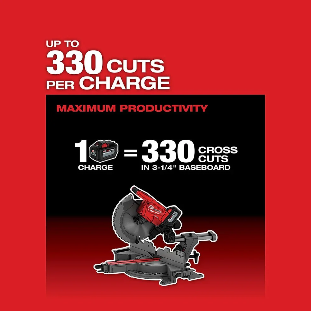 Milwaukee 2739-21HD M18 FUEL 12" Dual Bevel Sliding Compound Miter Saw Kit - Image 6