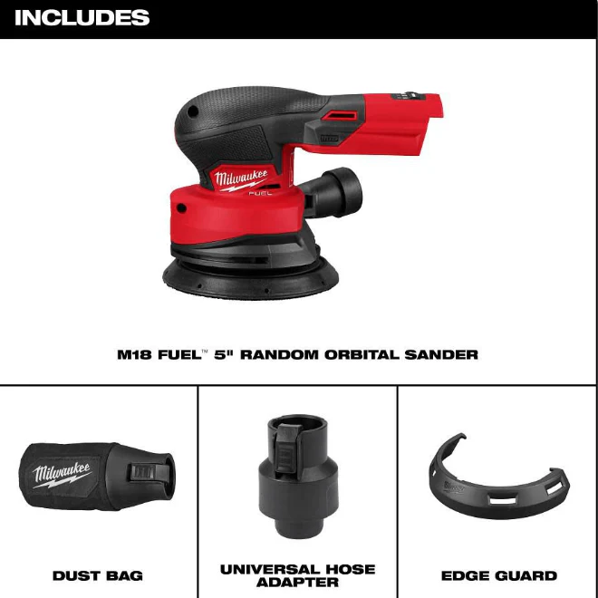 Milwaukee 2837-20 M18 FUEL™ 5" Random Orbital Sander (Tool Only) - Image 2