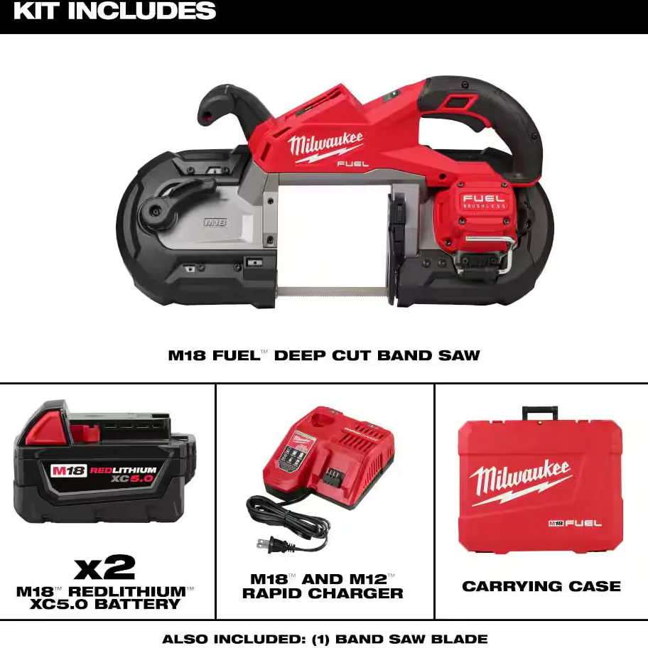 Milwaukee 2929-22 M18 FUEL™ Deep Cut Band Saw Kit - Image 2