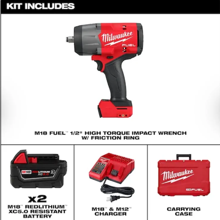 Milwaukee 2967-22 M18 FUEL™ ½” High Torque Impact Wrench w/ Friction Ring Kit - Image 3
