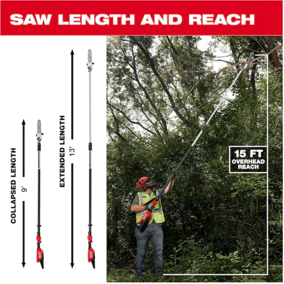 Milwaukee 3013-20 M18 FUEL™ Telescoping Pole Saw (Tool Only) - Image 3
