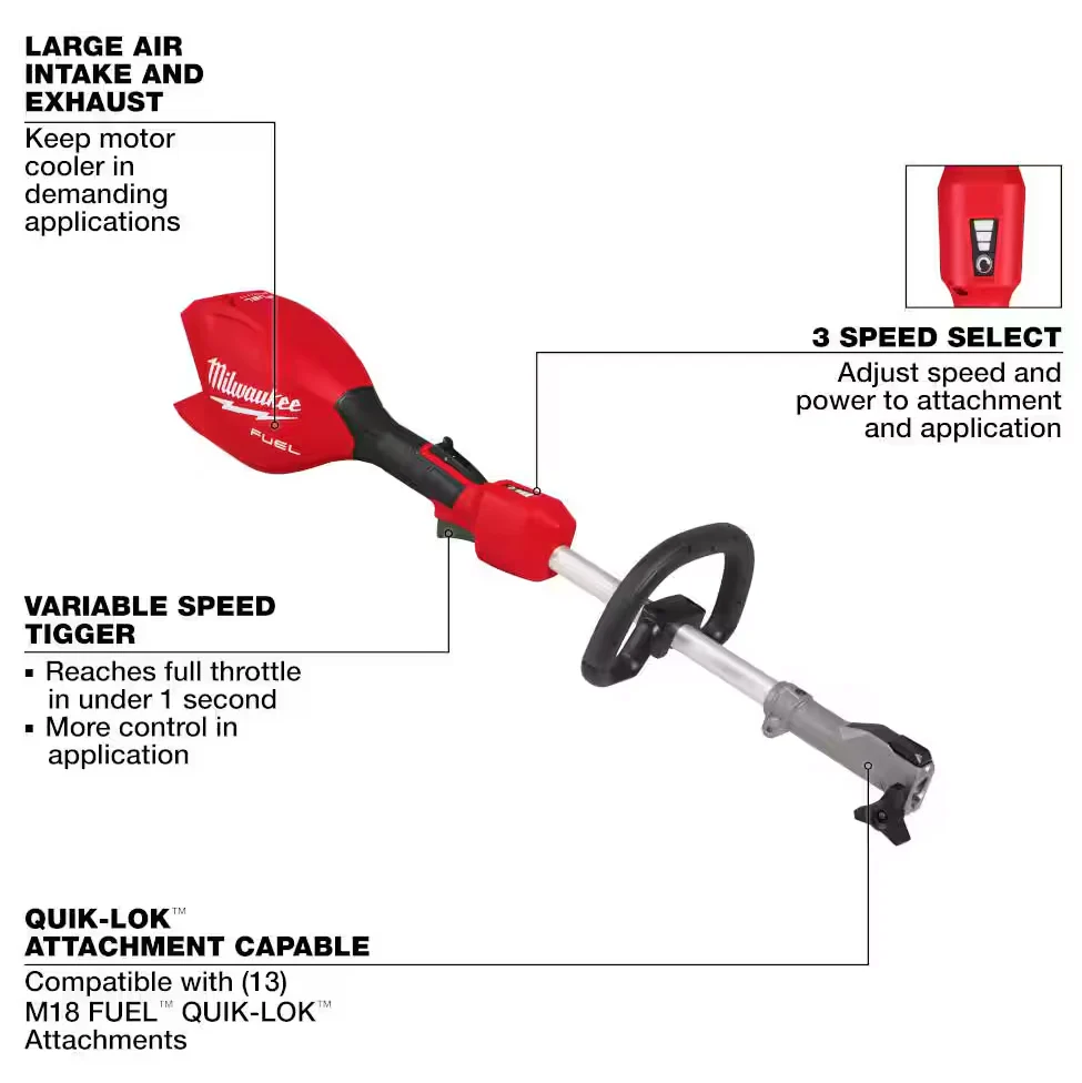 Milwaukee 3016-20PS M18 FUEL™ 10" Pole Saw w/ QUIK-LOK™ - Image 3