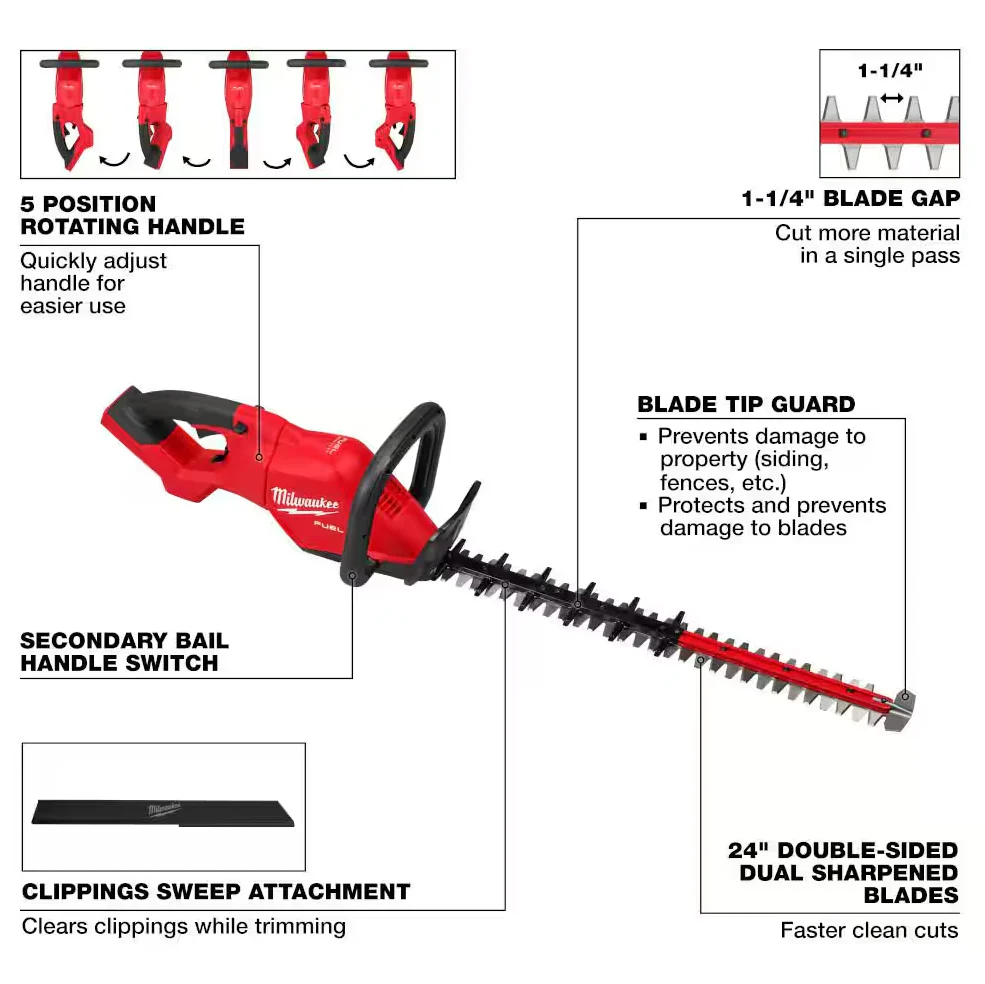 Milwaukee 3033-20 M18 FUEL™ 24" Hedge Trimmer (Tool Only) - Image 2
