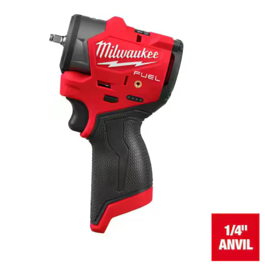 Milwaukee 3048-20 M12 FUEL Brushless Cordless 1/4" Subcompact Impact Wrench w/ Friction Ring - Image 5