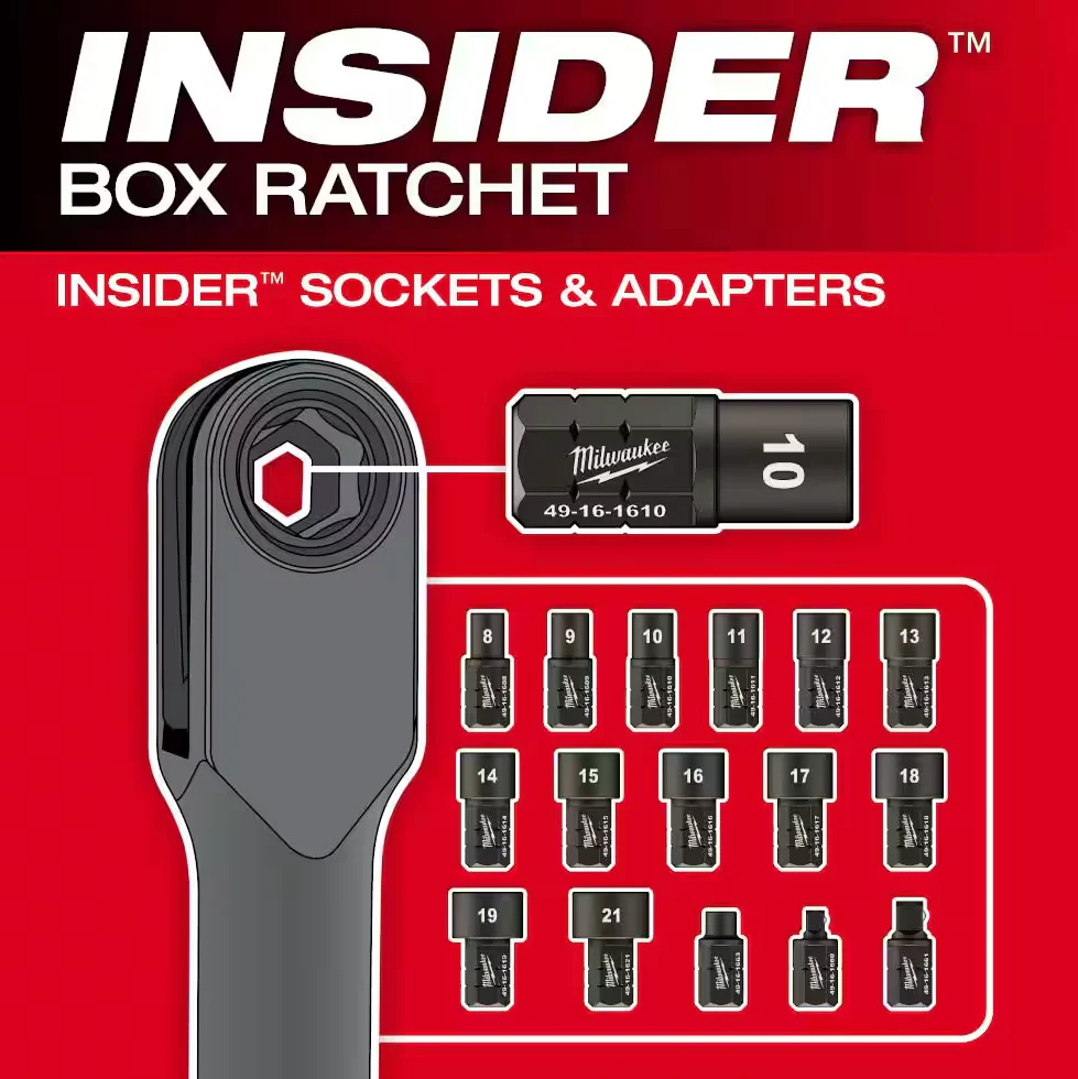 Milwaukee 3050-21 M12 FUEL™ INSIDER™ Extended Reach Box Ratchet Kit - Image 8
