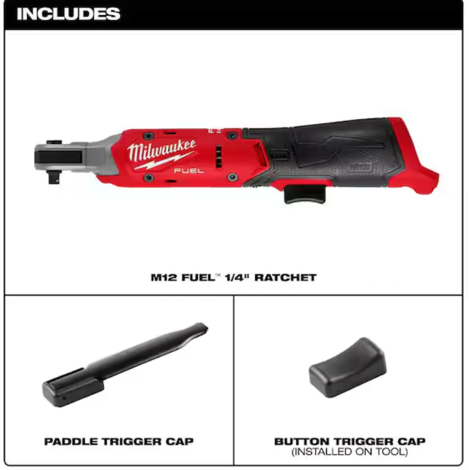 Milwaukee 3052-20 M12 FUEL™ 1/4" Ratchet (Tool Only) - Image 2